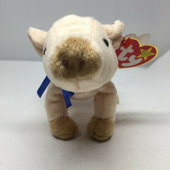 Ty Beanie Baby Knuckles Pig Plush Stuffed Animal Retired W Tag March 25 1999 - Picture 2 of 10